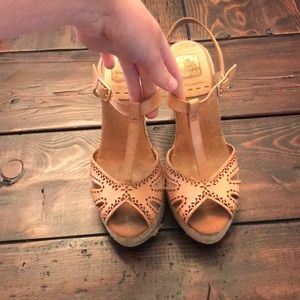Kanna Espadrille Wedges Neutral